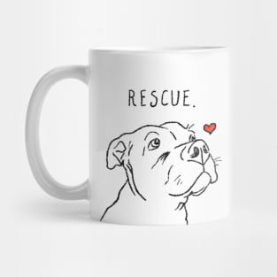 Rescue Dog, Pitbull, Rescue Mom, Adopt Don't Shop Mug